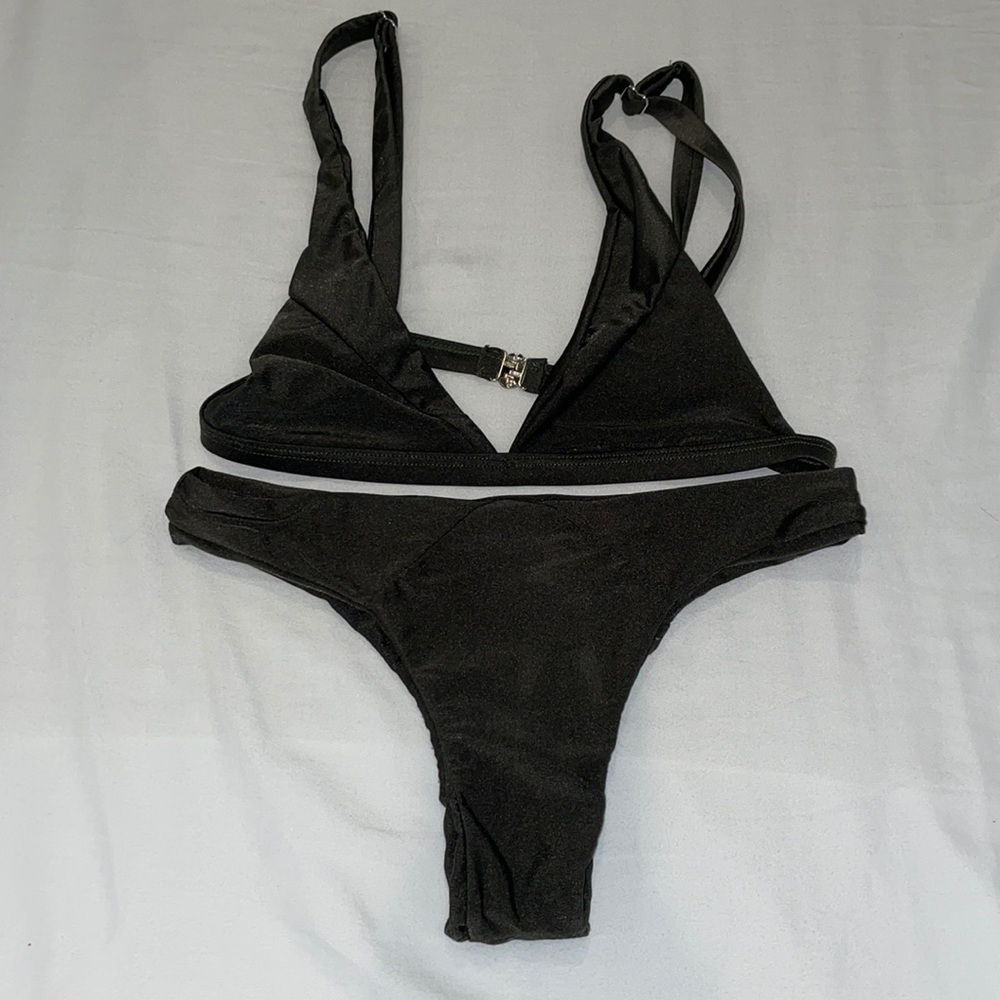 Dark green bikini